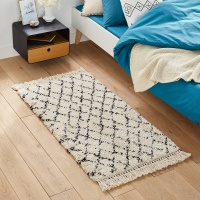 Коврик Прикроватный в берберском стиле Madara 60 x 110 см белый LA REDOUTE INTERIEURS  фото, kupilegko.ru